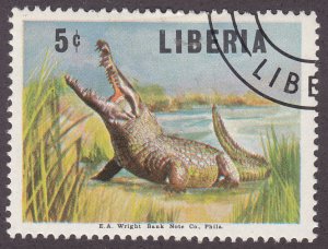 Liberia 453 Crocodile 1966