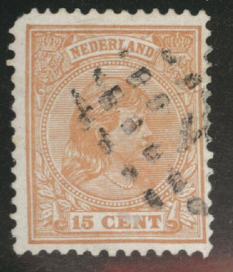 Netherlands Scott 45a Orange Brown used 1894 issue CV$5.50