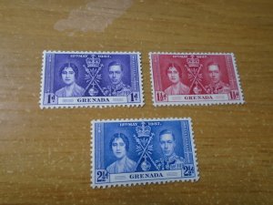 Grenada  Coronation  #  128-30  MNH