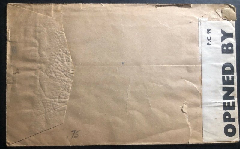 1941 Manchester England Carborundum Co Stationery Window Censored Cover