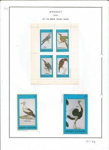 GRUNAY- 1983 - Birds - Sheets - Mint Light Hinged - Private Issue