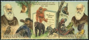 Vanuatu #978 Charles Darwin Naturalist Postage Stamps 2009 Mint LH