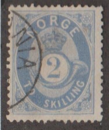 Norway Scott #17 Stamp - Used Single