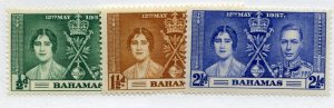 Bahamas, Scott #97-99, Mint, Never Hinged complete set