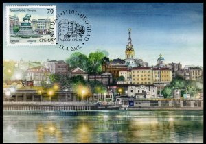 1099 SERBIA 2017 - Cities of Serbia - Belgrade - Maximum Card - MC