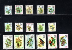 Fiji SC #305-320    VF, Used, Complete Set,  CV $21.45   ...... 1980163