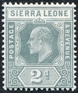 Sierra Leone 1909 2d greyish slate SG102 unused