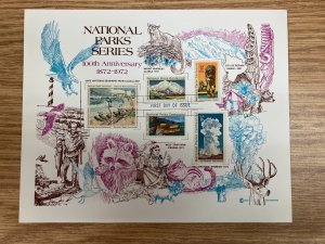 KAPPYSTAMPS  USA 1972 NATIONAL PARKS LARGE COMBO FIRST DAY CARD  C31