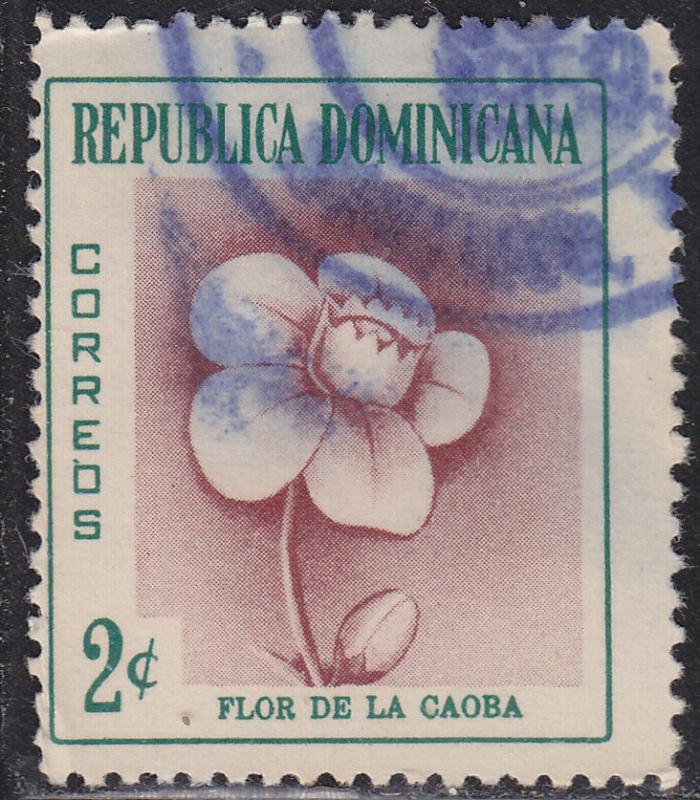 Dominican Republic 489  Mahogany Flower 1957