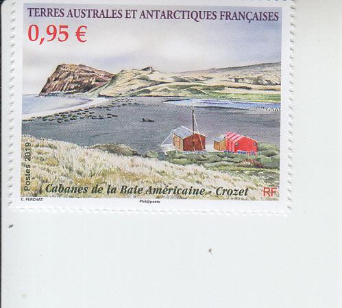 2019 FSAT Fr Antarctic American Bay Cabins Crozet (Scott 601) MNH