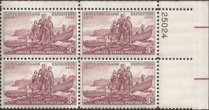 # 1063 MINT NEVER HINGED ( MNH ) Plate Block LEWIS AND CLARK EXPEDITION