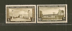 Libya SC#71-72 Tripoli 1938 Mint Hinged