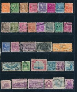 D397138 USA Nice selection of VFU Used stamps