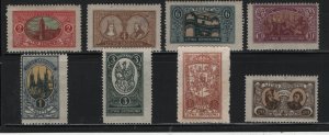 CENTRAL LITHUANIA, 35-42, MINT HINGED SET
