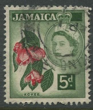 Jamaica -Scott 165 - QEII Definitive -1956 - Used - Single 5p Stamp