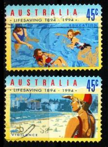 AUSTRALIEN AUSTRALIA [1994] MiNr 1389-90 ( O/used ) Sport