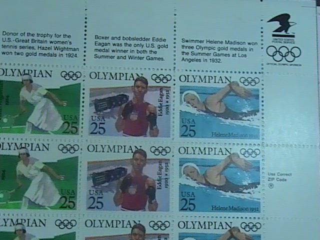 U.S.# 2496-2500(2500a)-MINT/NEVER HINGED--PANE OF 35--OLYMPICS--1990