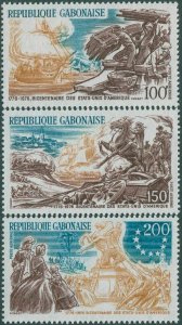 Gabon 1976 SG578-580 American Revolution set MNH