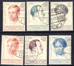 Luxembourg #B98-B103  Used  VF  CV $54.05  ...   3600541