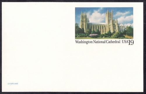 UX166 19 cent Washington Postal Card mint NH XF