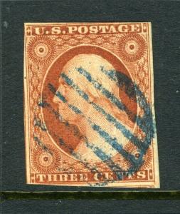 #10A 3c Washington 1851 issue with - PSE CERTIFICATE