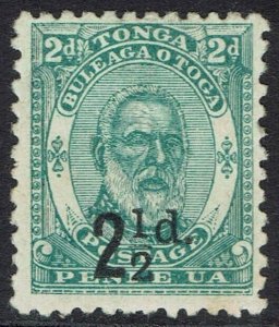 TONGA 1893 KING 2½D ON 2D