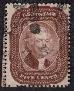 US #29 Fine, used. Neat black cancellation