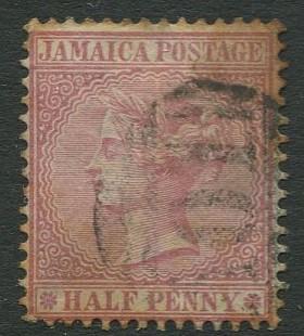 Jamaica -Scott 13 - QV Definitive -1872 - Used - Single 1/2p Stamp