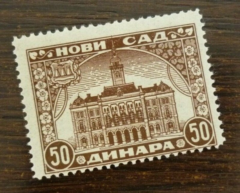 Yugoslavia Serbia NOVI SAD Local Revenue Stamp 50 Dinara  CX52