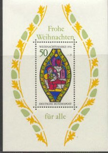 Germany # B537 Christmas souvenir sheet (1) Mint NH