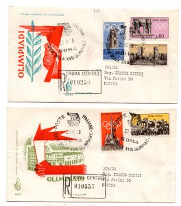 Italia FDC Venetia 1959 Pre Olimpica traveled RACC. for Italy