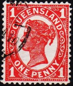 Queensland. 1897 1d S.G.232 Fine Used