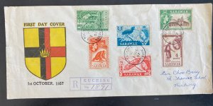 1957 Kuching Sarawak First Day Cover FDC New stamp issue