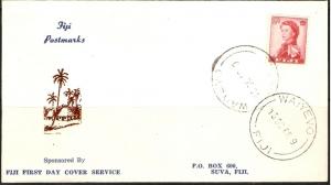 Fiji -1965 FDC with old-style Waiyevo cancel