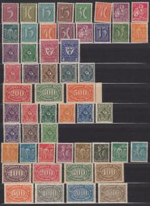 Germany - 1921/1923 Inflation 123 st. collection - MNH (1534)