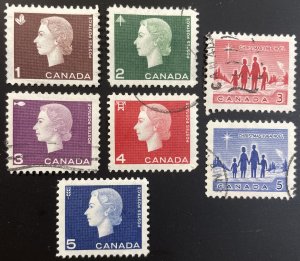 Canada #401-405,434,435 Used F/VF 1962-1964 [R1089]