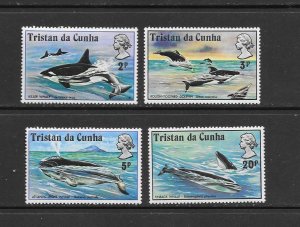 WHALES - TRISTAN DA CUNHA #202-5  MNH