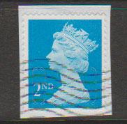 GB QE II Machin SG U2963 - 2nd brt blue -  M13L - Source  T 