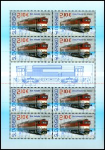 Slovakia 2022 Locomotive factory Zvolen 150 ann train sheetlet with label MNH