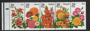 ALLY'S STAMPS US Scott #2833a 29c Garden Flowers B/P [5] MNH - F/VF [FP-95b]