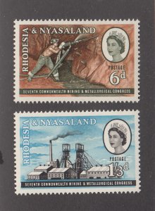 Rhodesia & Nyasaland Scott #178-179 MH