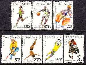 Tanzania 1018-1024 Sports MNH VF