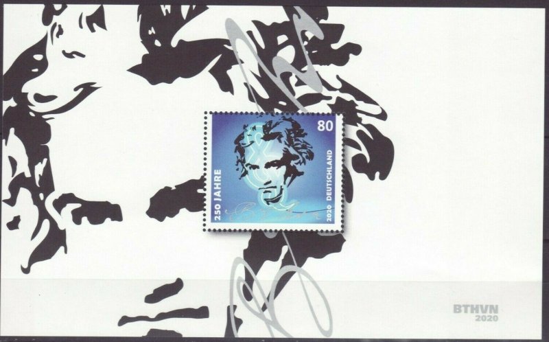 Deutschland BUND 2020 Mi 3508 Block 85 Ludwig van Beethoven Postfrisch ** MNH