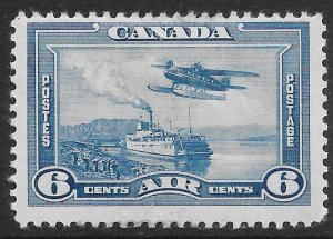 CANADA SG371 1938 6c BLUE AIR STAMP MTD MINT