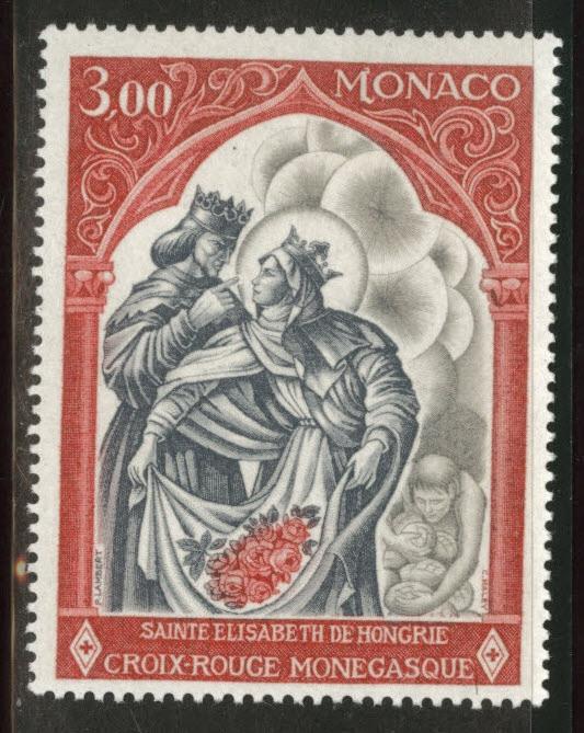 MONACO Scott 721 MNH** St Elizabeth  1969  stamp