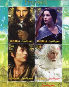 Somalia 2003 LORD OF THE RINGS The return of the King Sheetlet Perforated MNH