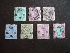 Stamps - India - Scott# O27-O32 - Used Part Set of 7 Stamps