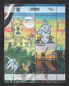 SE)2018 PARAGUAY, FROM THE RAILWAY SERIES, ELOY AFARO TENES STATION - JOINT ISSU