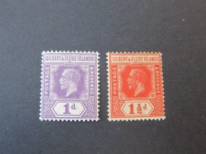 Gilbert & Ellice 1921 Sc 28-9 MNH