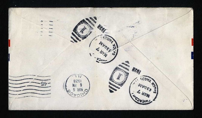 # C10 on CAM # 21 First Flight cover, Waco, TX to Dallas, TX - 3-5-1928 - # 1